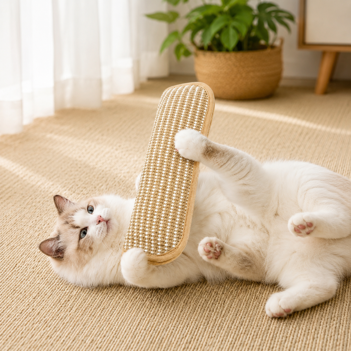 Interactive Catnip Scratcher Toy